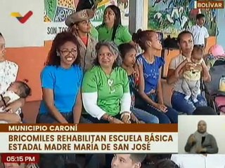 Bolívar |  Bricomiles rehabilitan Escuela Básica Madre María de San José en Ciudad Guayana