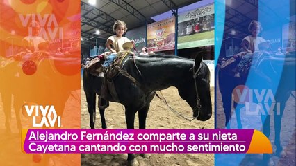 Alejandro Fernández comparte hermoso video de su nieta cantando