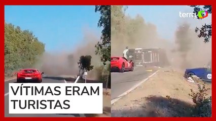 Acidente envolvendo carros de luxo deixa dois mortos na Itália