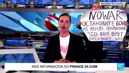 Rusia condena a prisión a la periodista Marina Ovsyannikova por criticar la guerra en Ucrania