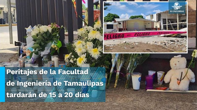 Colocan altar a las afueras de la iglesia que se desplomó en Ciudad Madero, Tamaulipas