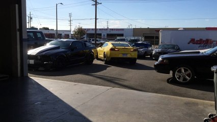 2016 Camaro SS pulling onto Dyno
