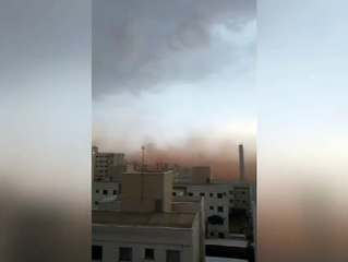 Nuvem de poeira e vendaval provocam estragos em Londrina