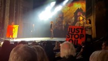 Watch moment Just Stop Oil activists climb onstage during Les Miserables performance