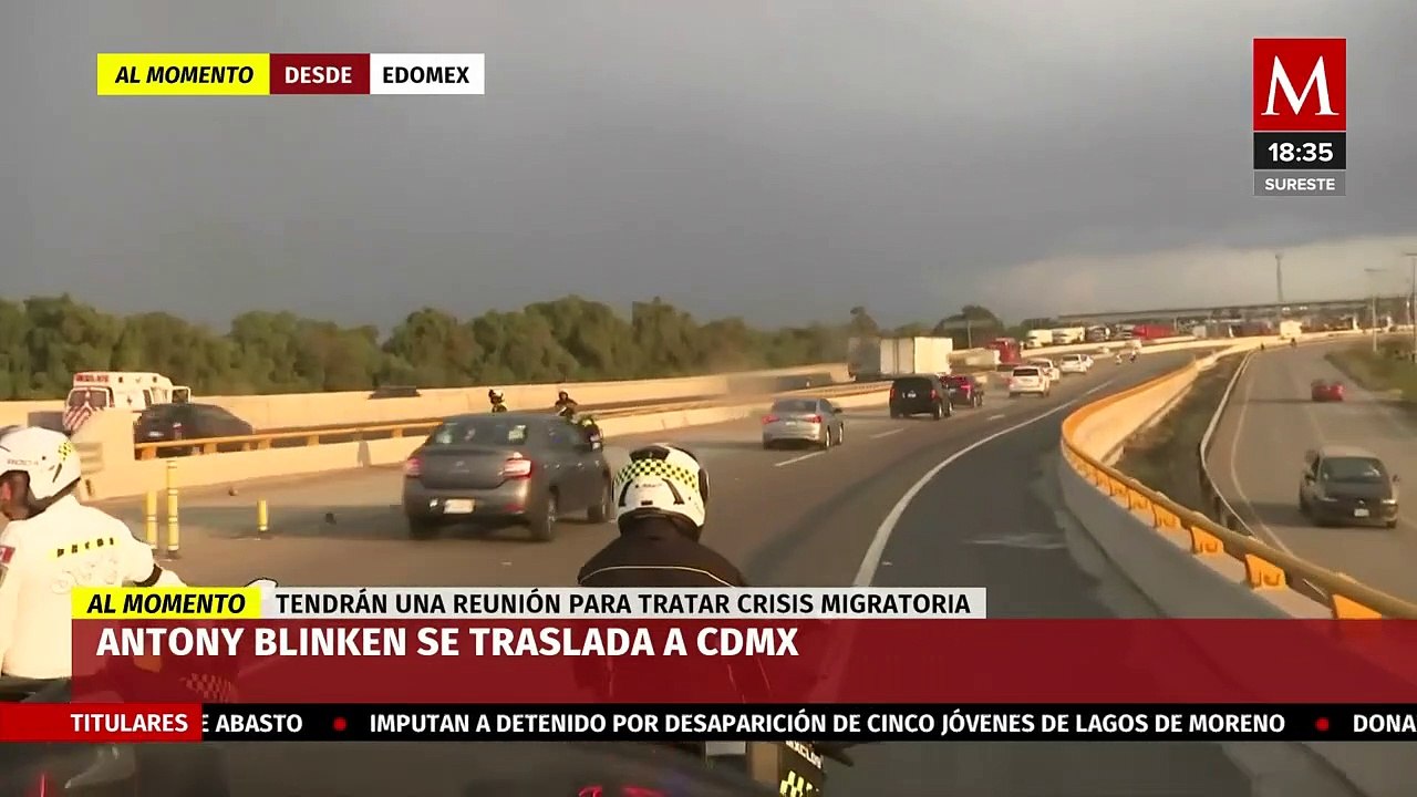 Llega el secretario de estado, Anthony Blinken de los Estados Unidos a la CDMX
