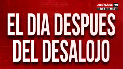 20 familias quedaron en la calle: resisten el desalojo en la vereda