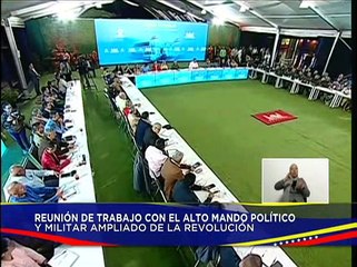 Pdte. Nicolás Maduro lidera reunión de trabajo con el Alto Mando Político y Militar Ampliado