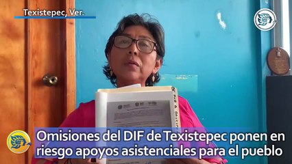Omisiones del DIF de Texistepec ponen en riesgo apoyos asistenciales para el pueblo