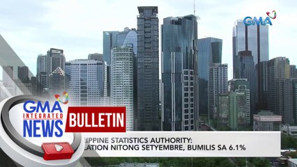 Descargar video: PSA: Inflation nitong Setyembre, bumilis sa 6.1% | GMA Integrated News Bulletin