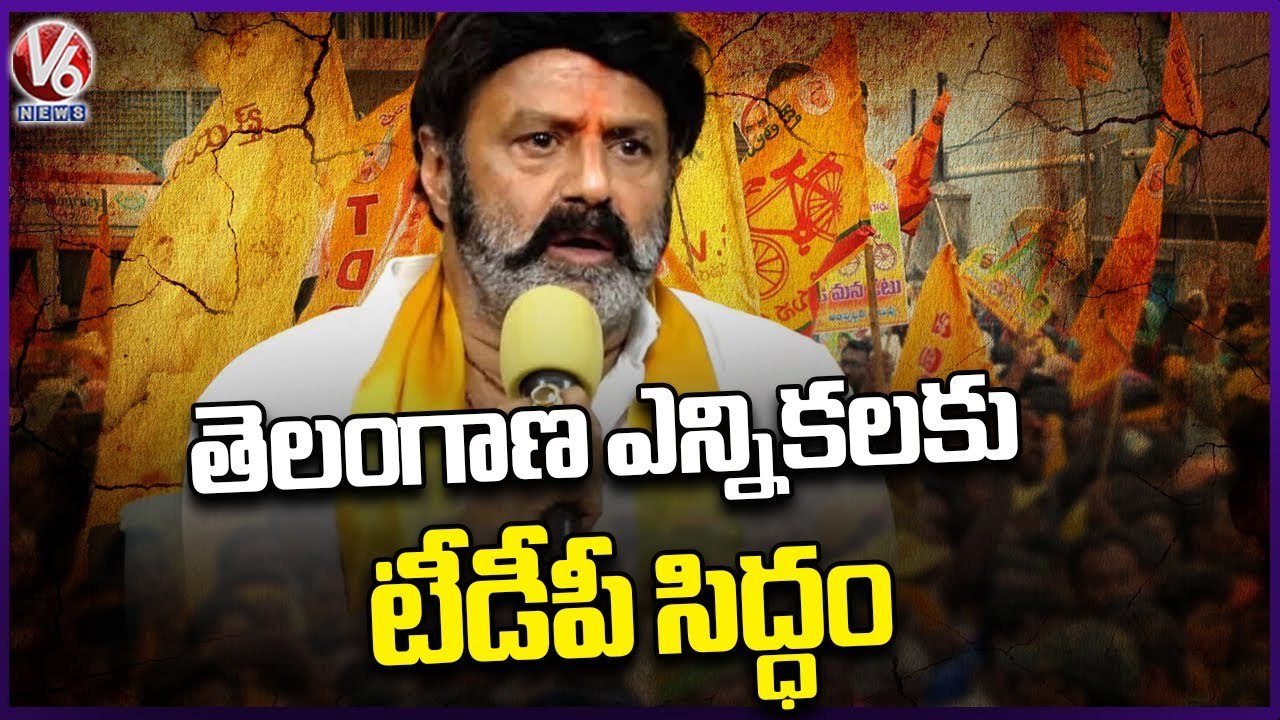 Balakrishna Progress With Telangana TDP Leaders At NTR Bhavan | Hyderabad | V6 News