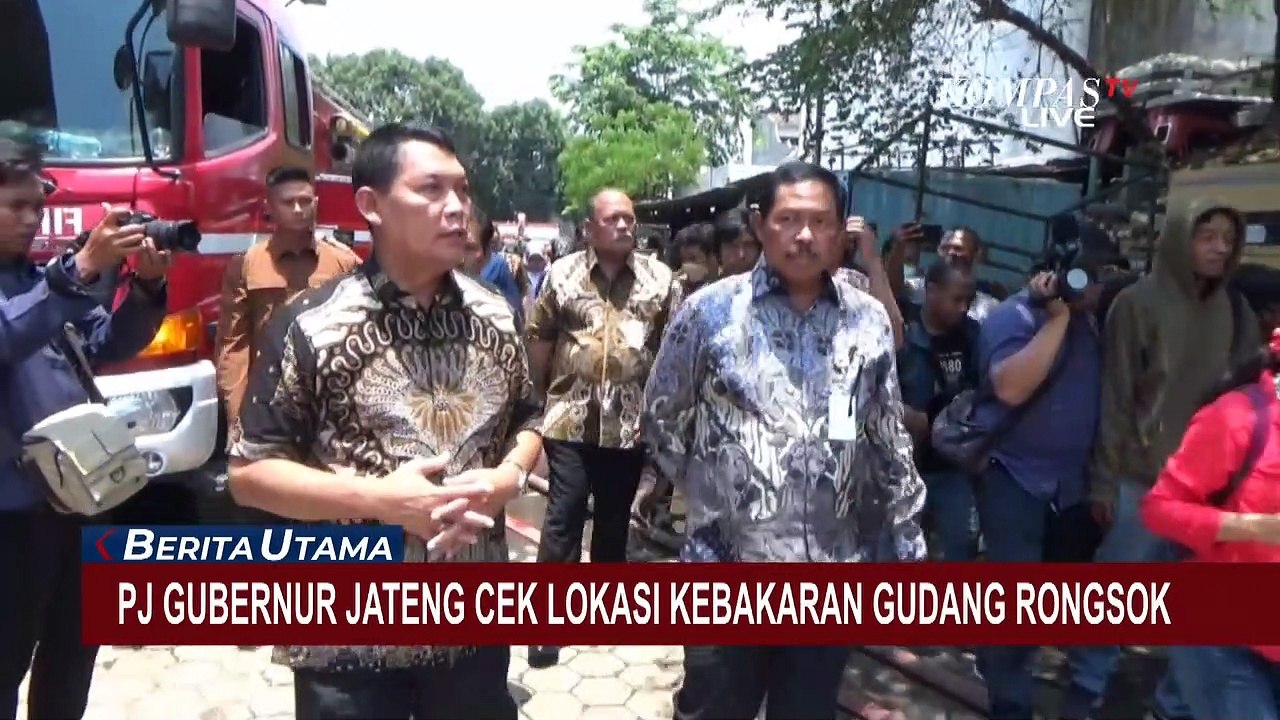 PJ Gubernur Jateng Cek Lokasi Kebakaran di Pasar Kliwon: Perbaikan akan Dibantu Pemda