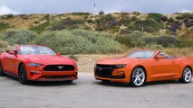 Battle of the Ponycar Convertibles: Mustang GT vs. Camaro SS