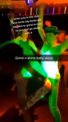 Romantic dancing in the nightclub