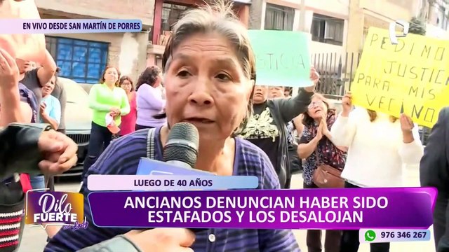 SMP: ancianos son desalojados de su vivienda luego de más de 40 años de vivencia