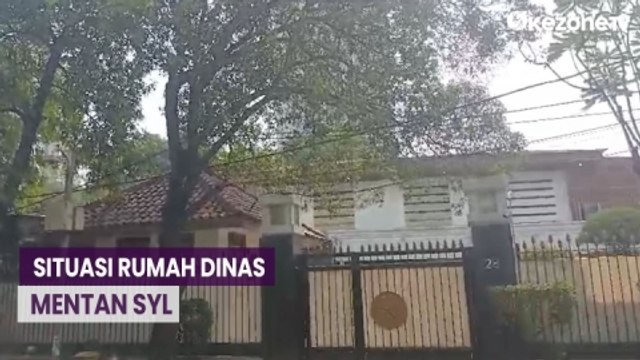 Situasi Terkini Rumah Dinas Mentan Syahrul Yasin Limpo