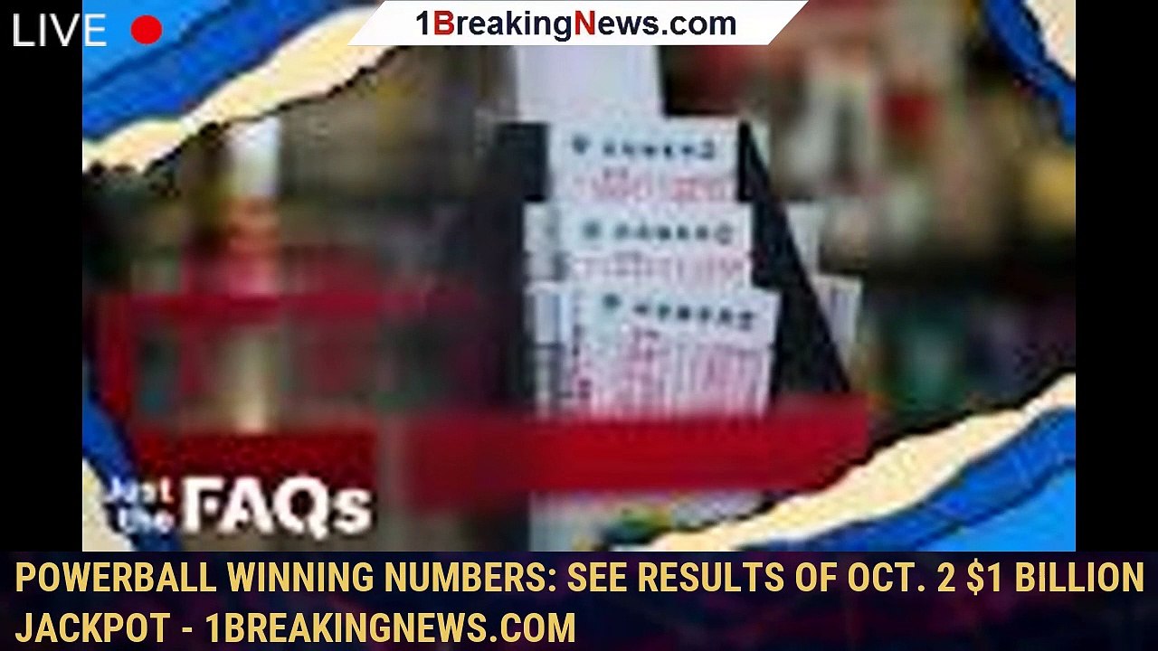 Powerball winning numbers: See results of Oct. 2 $1 billion jackpot