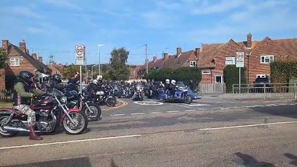 Bikers' escort for veteran killed in crash
