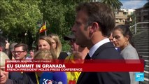 EU security summit in Granada: French President Macron holds press conference