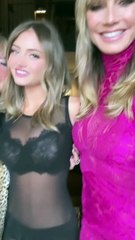 Heidi Klum com a filha e a mãe