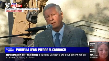 Alain Duhamel aux obsèques de Jean-Pierre Elkabbach le 6 octobre 2023.