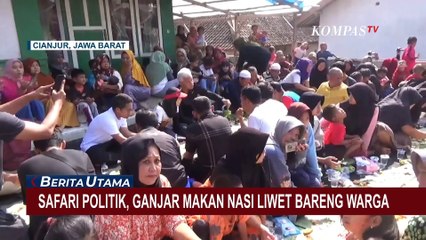 Safari Politik, Ini Momen Ganjar 'Ngeliwet' Bersama Warga dan Petani Teh di Cianjur