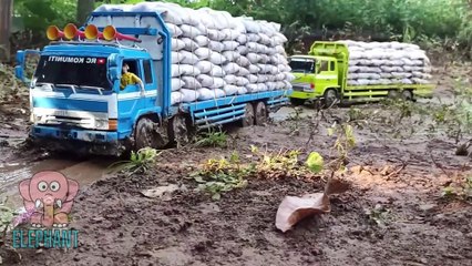 PINK ELEPHANT || Toy truck carrying rice sacks, part 5