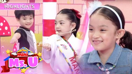 Argus and Kulot are being taught by Mini Miss U Alycia how to do karate | It’s Showtime Mini Miss U