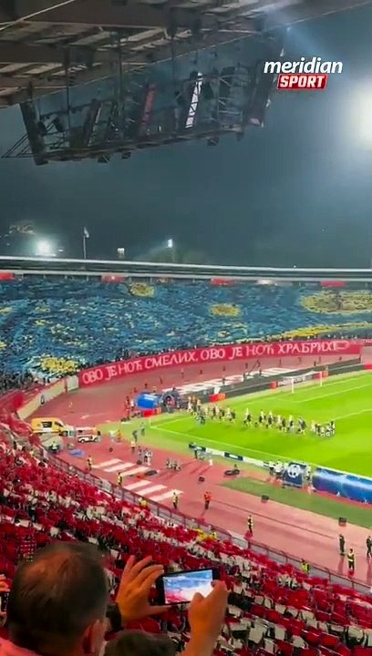 Le tifo de l'année ! La "nuit étoilée" de Van Gogh réalisée par les supporters de l'Étoile Rouge de Belgrade