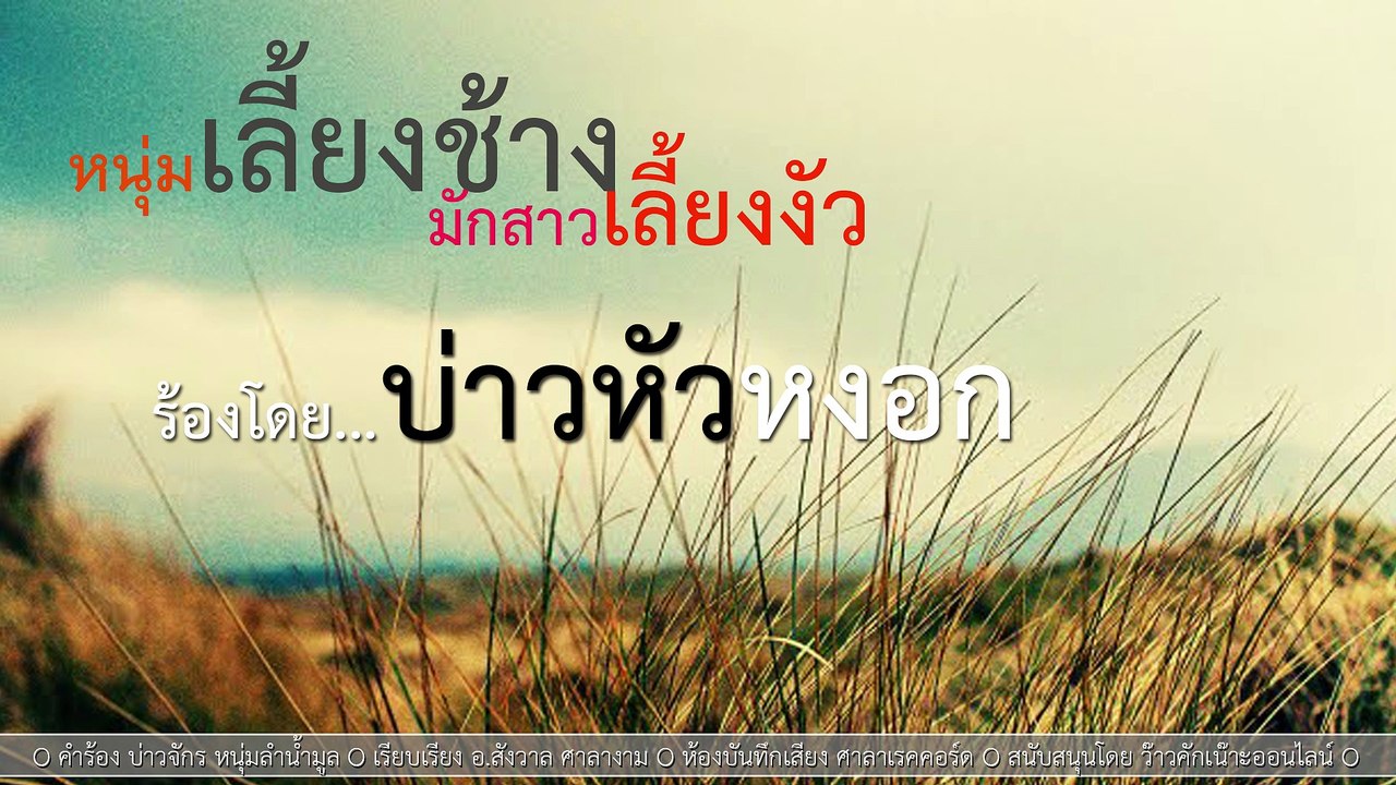 หนุ่มเลี้ยงช้างมักสาวเลี้ยงงัว-บ่าวหัวงอก[Lyric version]