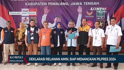 Ratusan Relawan AMIN Deklarasi di Pemalang, Siap Menangkan Pilpres 2024