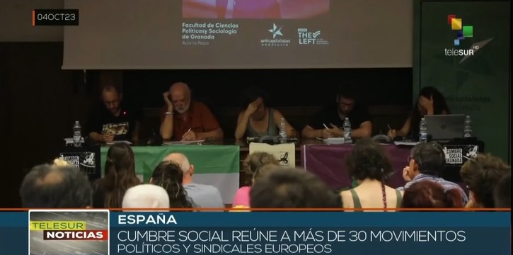 Cumbre de movimientos europeos en Granada pide a la UE más políticas sociales
