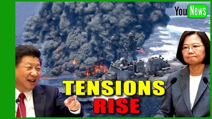 US scrambles to Taiwan as China deploys battle group as tensions rise.