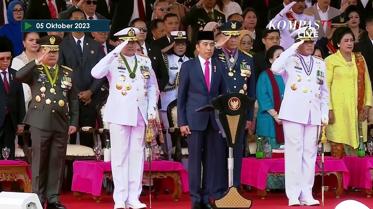Momen Presiden Jokowi Beri Penghargaan Bintang Yudha Dharma Pratama di HUT ke-78 TNI