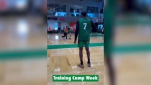 Viral video of Jaylen Brown’s poor dribbling