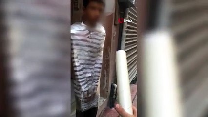 İstanbul'da ilginç olay: Hırsızı yakalayıp streç filme sardı