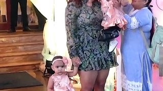 Debina Bonnerjee With Cute Daughters Lianna And Divisha At Tara Bhanushali Birthday