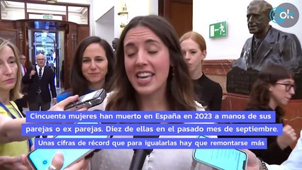 La solución de Montero al récord de asesinatos machistas: más dinero para su ley del 'sólo sí es sí'