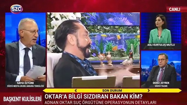 Saygı Öztürk, Adnan Oktar’a ‘bilgi sızdıran eski bakan’ı açıkladı Yaşar Okuyan'ın bu gruplarla bir iş birliği, gönül birliği içerisinde olacağı asla aklıma gelmez