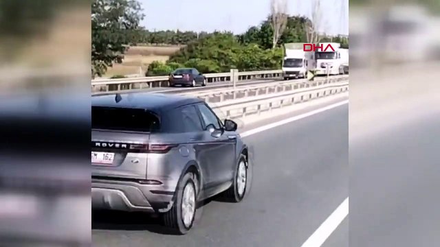 TEM Otoyolunda Ters Yönde İlerleyen Otomobil Sürücüsü Trafiği Tehlikeye Attı