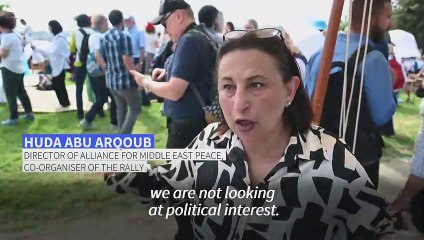Israeli, Palestinian women hold joint rally for peace