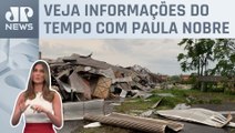 Temporal no Paraná arranca telhados e derruba muros | Previsão do Tempo