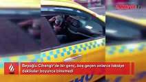 İstanbul’da müşteri seçen taksiciler kamerada