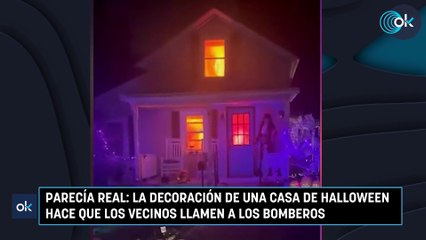 Parecía real la decoración de una casa de Halloween hace que los vecinos llamen a los bomberos