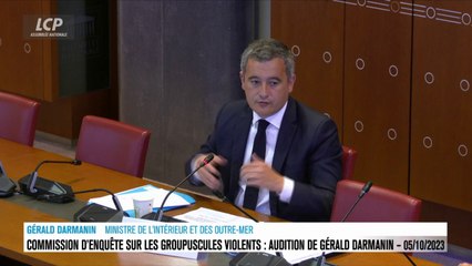 Gérald Darmanin : "Les biens sont aussi importants que les personnes"