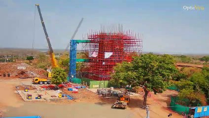 Statue of Oneness Omkareshwar Time-lapse - OpticVyu