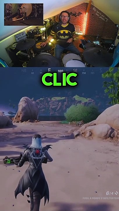 Voioa comment je joue a Fortnite avec une batterie.