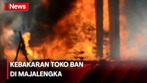 Kebakaran Toko Ban Vulkanisir di Majalengka, Kerugian Capai Ratusan Juta Rupiah