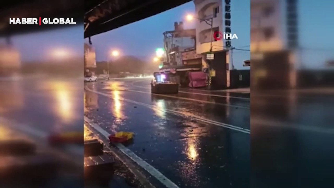 Tayvan’ı Koinu Tayfunu vurdu: 190 yaralı