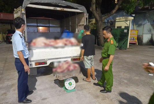 Phát hiện hơn 1,3 tấn thịt heo không đảm bảo an toàn thực phẩm