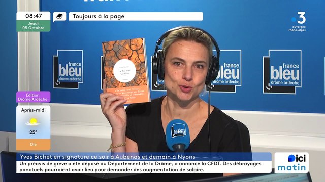 Le premier combat est le dernier roman du drômois Yves Bichet qui sera ce soir à la Librairie du Château à Aubenas et demain à l'Olivier de Nyons.